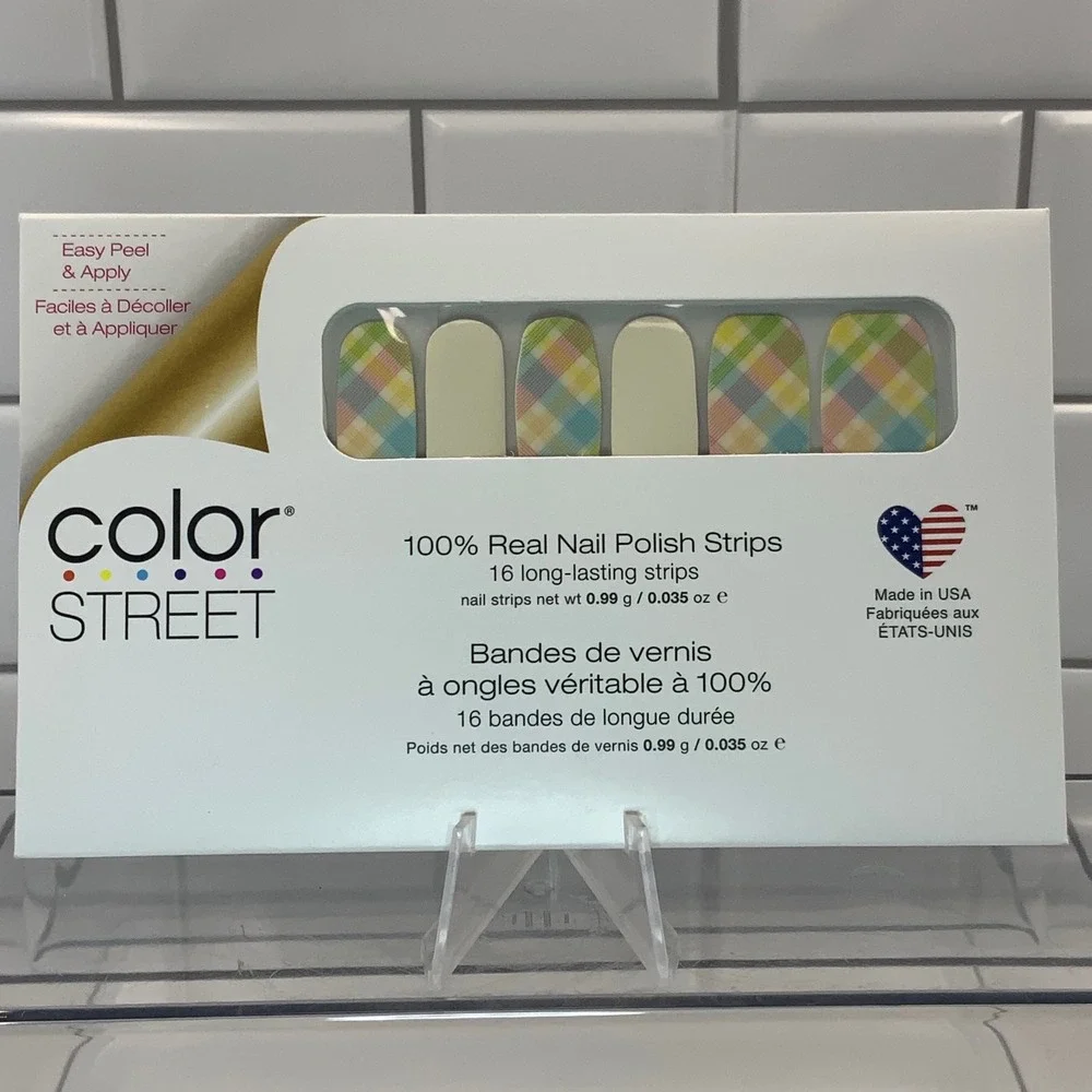 Color Street Spring Picnic FDF277-E00221 Nail Polish Strips Multicolor 16 Count